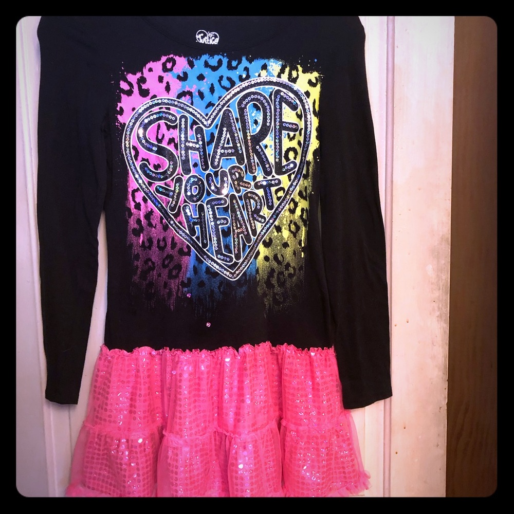 Youth Size 12 Justice Share Your Heart Tunic